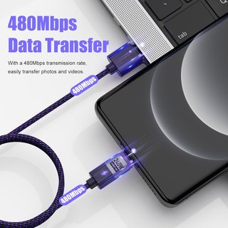 Cable magnético carga rápida 240W Xiaomi iPhone