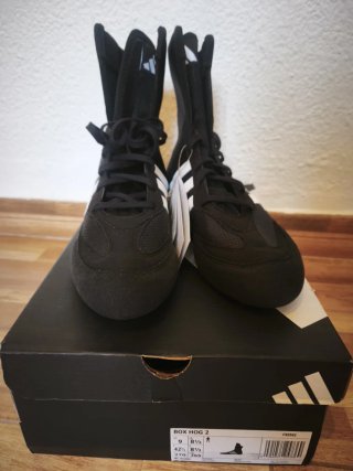 Scarpe da boxe Adidas Box Hog 2 nere