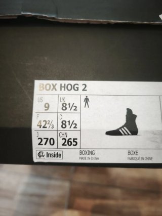 Scarpe da boxe Adidas Box Hog 2 nere