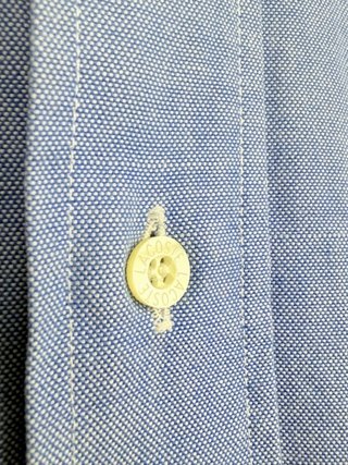 Lacoste Camicia Uomo XXXL Taglia 43 Oxford Azzurra