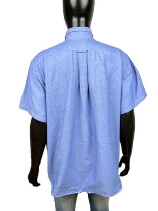 Lacoste Camicia Uomo XXXL Taglia 43 Oxford Azzurra