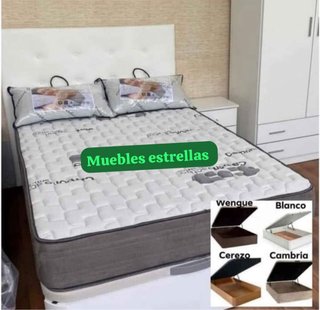 Canapé abatible madera y tela