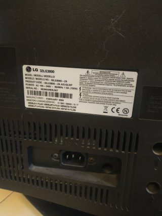 Televisión LG Negra 32 pulgadas