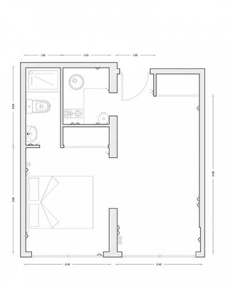 Estudio en alquiler en Les Tres Torres en Barcelona