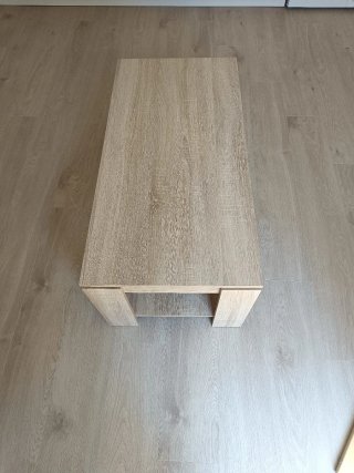 Mesa de centro elevable de madera
