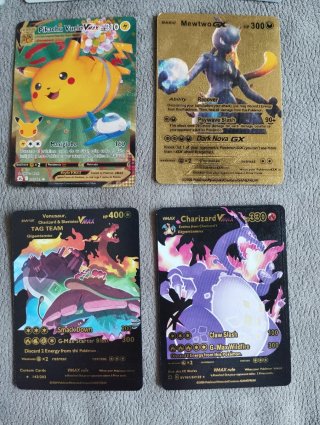 Cartas Pokémon Doradas y Plateadas VMAX