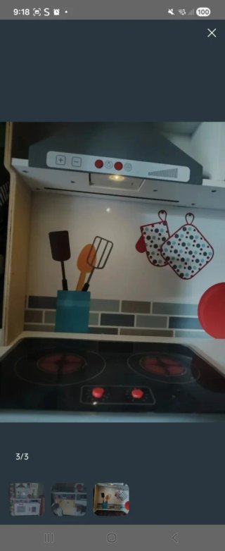Cocinita de madera para niños