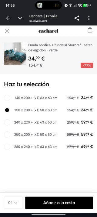 Funda nórdica con estampado floral de Cacharel