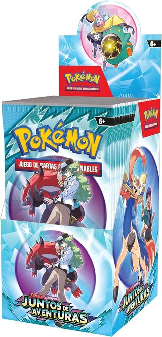 Pokémon expositor sobres mejora cartas