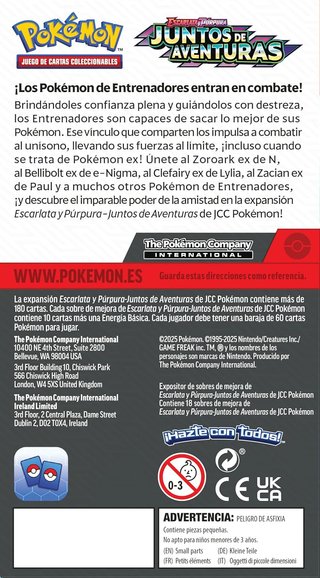 Pokémon expositor sobres mejora cartas