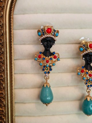 Orecchini donna vintage forma di morì