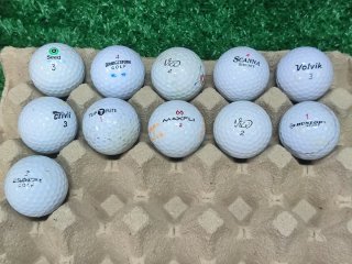 130 Bolas de Golf Marcas Variadas Grado A/B