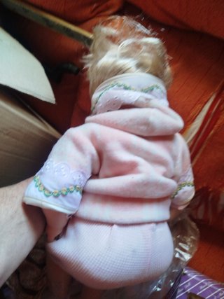 Muñeca de porcelana antigua bebé