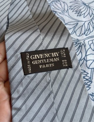 Corbata Givenchy Gris Rayas NUEVA