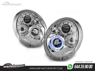 FAROS DELANTEROS OJOS DE ANGEL PARA MINI COOPER 2001-2006