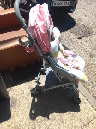 Carrito de paseo rosa