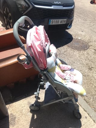 Carrito de paseo rosa
