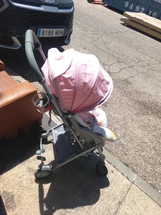 Carrito de paseo rosa