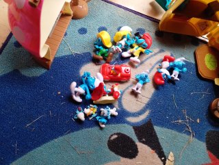Lote de figuras de Los Pitufos