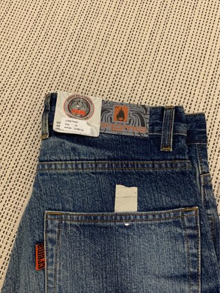 Pantalón vaquero vintage Crema