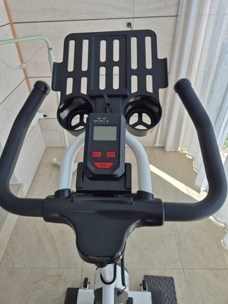 Bicicleta Estática HOMCOM Blanca