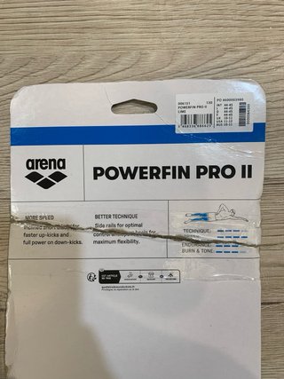 Aletas Natación Arena Powerfin Pro II talla 44/45