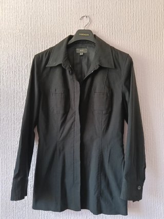 Chaqueta larga negra
