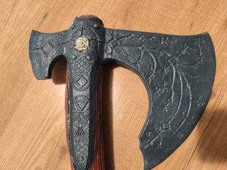 Réplica Hacha Leviatán Kratos God of War Latex