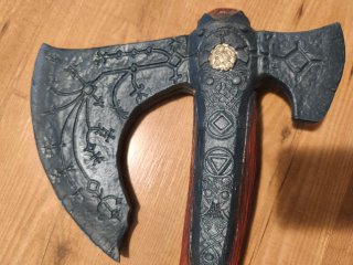Réplica Hacha Leviatán Kratos God of War Latex