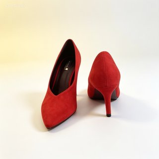 Zapatos de tacón rojos