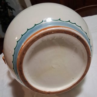 Vaso in ceramica decorato vintage