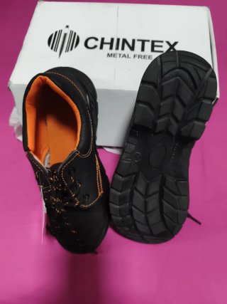 Zapatos de seguridad CHINTEX negros y naranjas