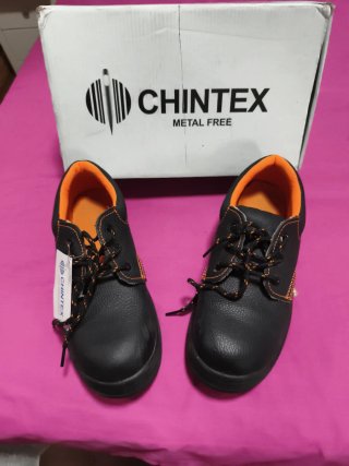 Zapatos de seguridad CHINTEX negros y naranjas