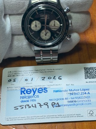 Seiko Chronograph Tachymeter ( PANDA )