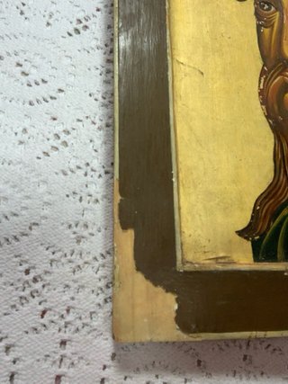 Icono San Juan Bautista sobre Madera