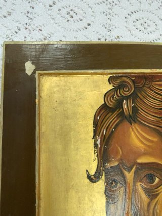 Icono San Juan Bautista sobre Madera