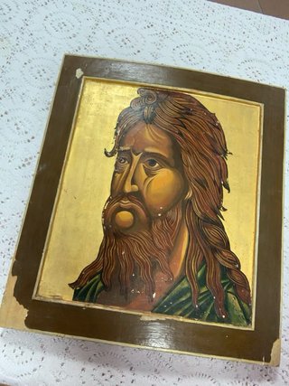 Icono San Juan Bautista sobre Madera