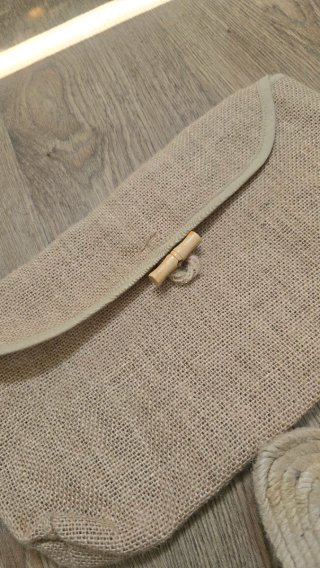 Sandalias COS Yute Beige con Pedrería