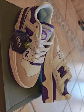 Zapatillas New Balance 550 Morado/Blanco