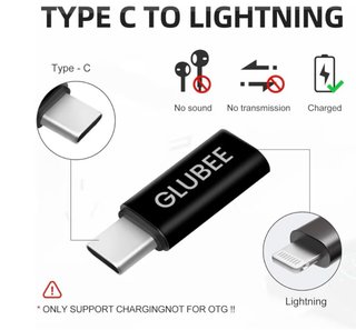 Adattatore USB-C a Lightning GLUBEE