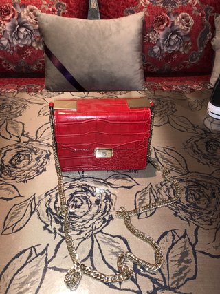 Bolso Zara Rojo Cocodrilo