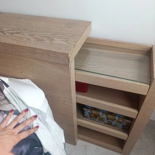 Cabecero cama Ikea madera