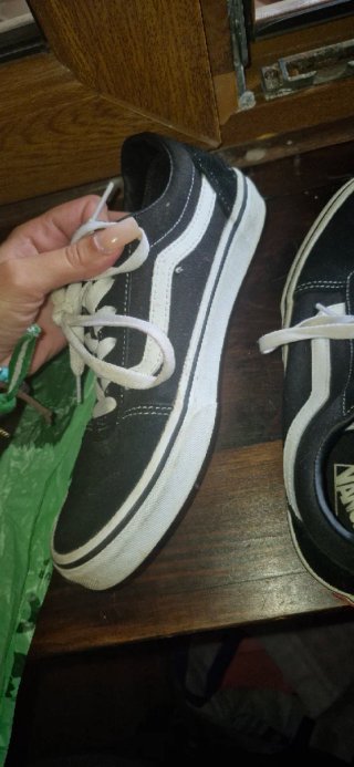 Zapatillas Vans Negras y Blancas Nuevas