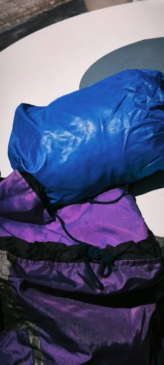 Mochila Camping Vintage Serval + Saco Dormir
