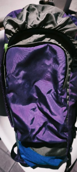 Mochila Camping Vintage Serval + Saco Dormir