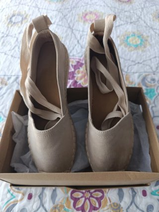 Alpargatas beige mujer talla 38