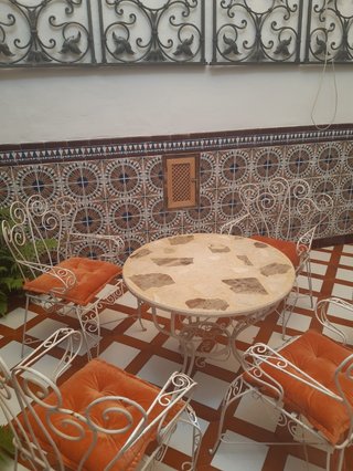 Mesa y Sillas Forja Jardín