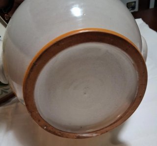Vaso ceramica dipinti a mano vintage