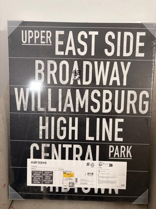 Cuadro IKEA PJÄTTERYD Estilo Metro