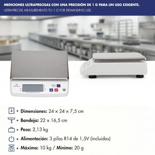 Louis Tellier balanza electrónica cocina 10kg